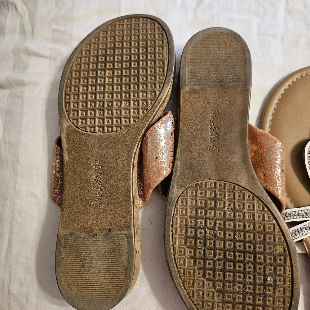 Women's Cork Wedge Sandals - Picture 3 of 3